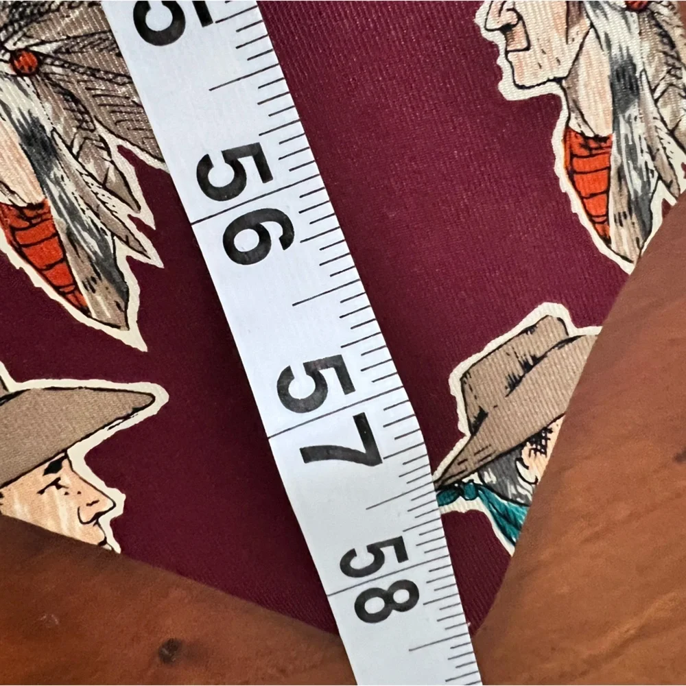 Tabasco Cowboy & Native American Men’s Necktie Vintage